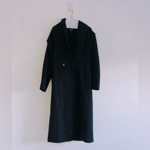 Stephanie Mathews 100% Wool Vintage Womens size 14 missy trench coat